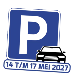 Parkeerticket weekend 14 t/m 17 mei 2027